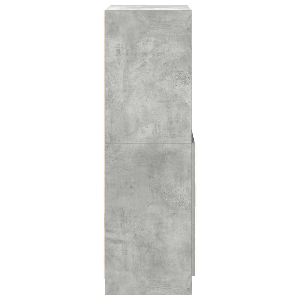 Kitchen Cabinet Concrete Grey 57x41.5x131.5 cm Engineered Wood