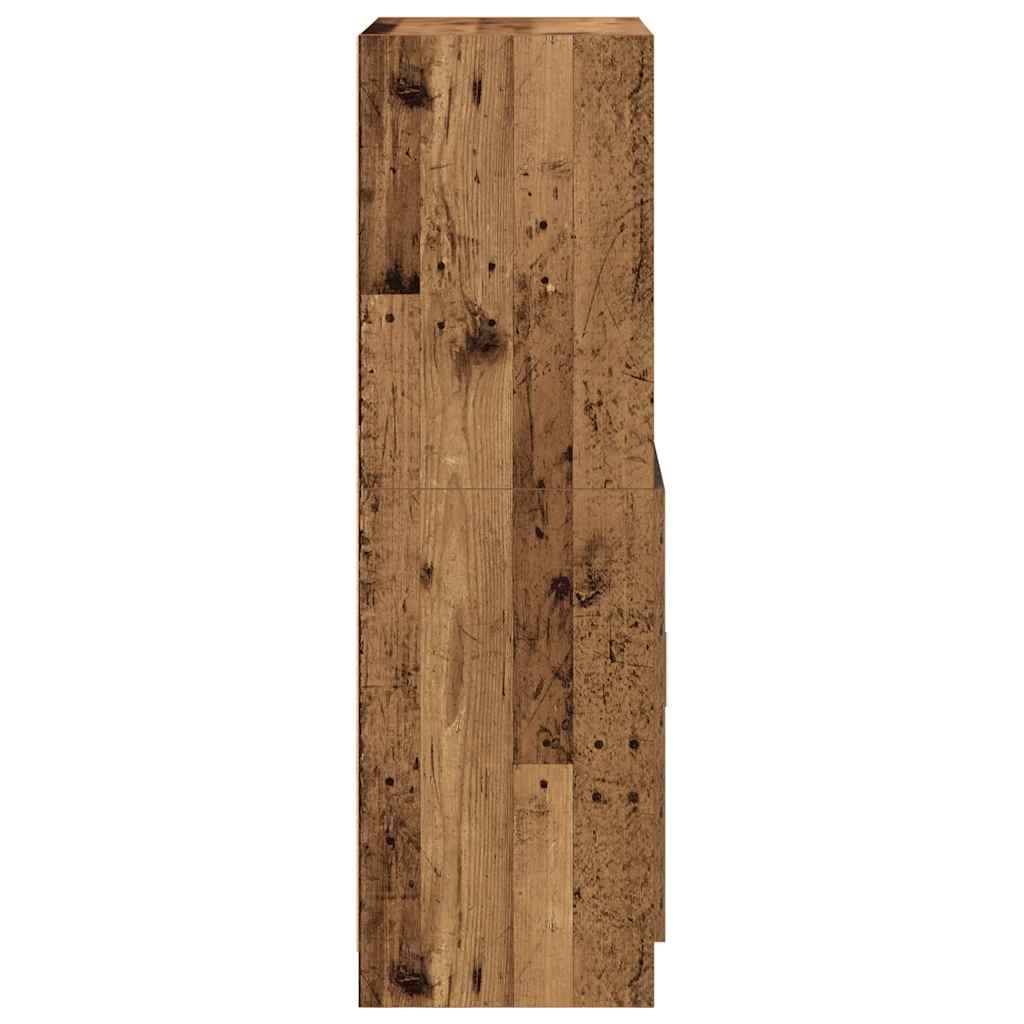 Kitchen Cabinet Old Wood 57x41.5x131.5 cm Engineered Wood
