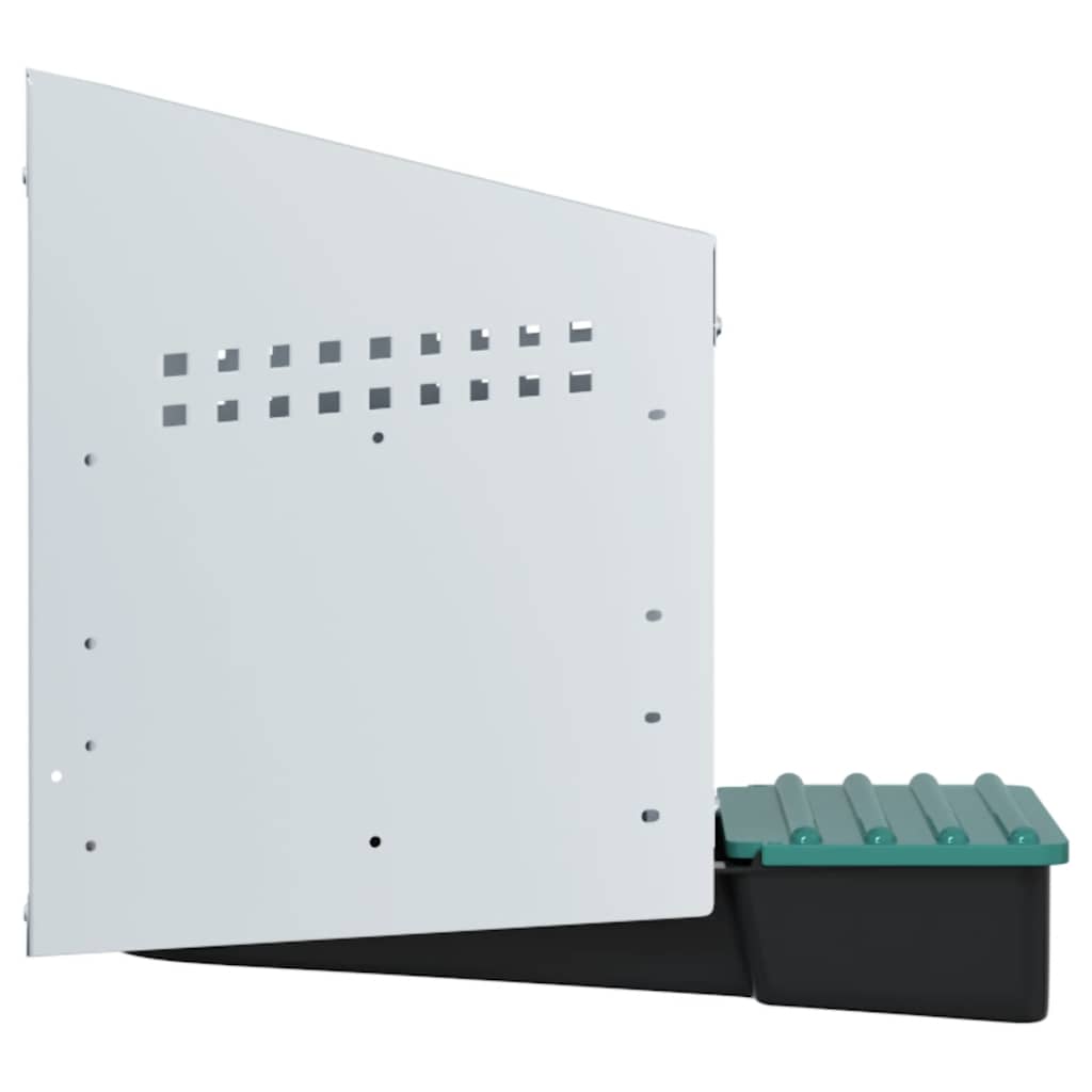 Chicken Nesting Box 1 Compartment Wall-Mounted Galvanised Steel
