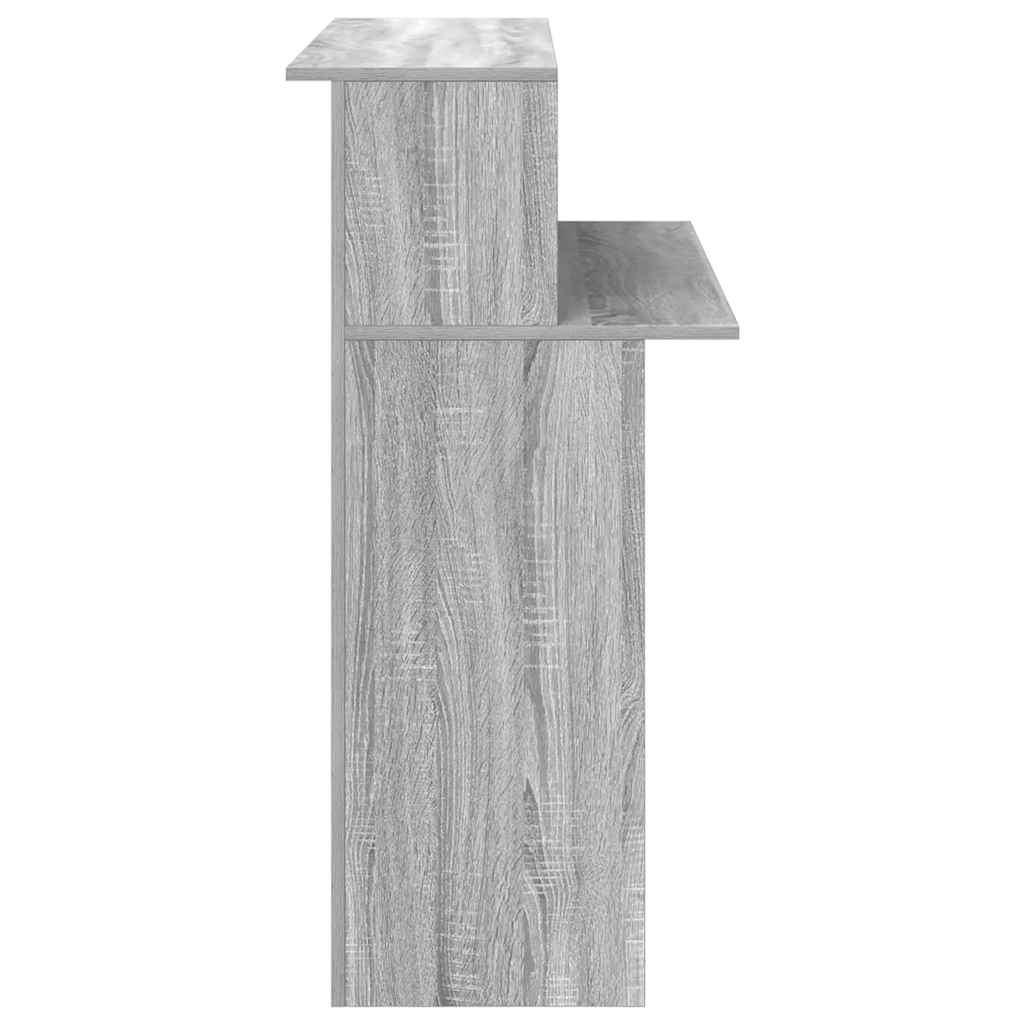 Reception Desk Grey Sonoma 100x50x103.5 cm Engineered Wood
