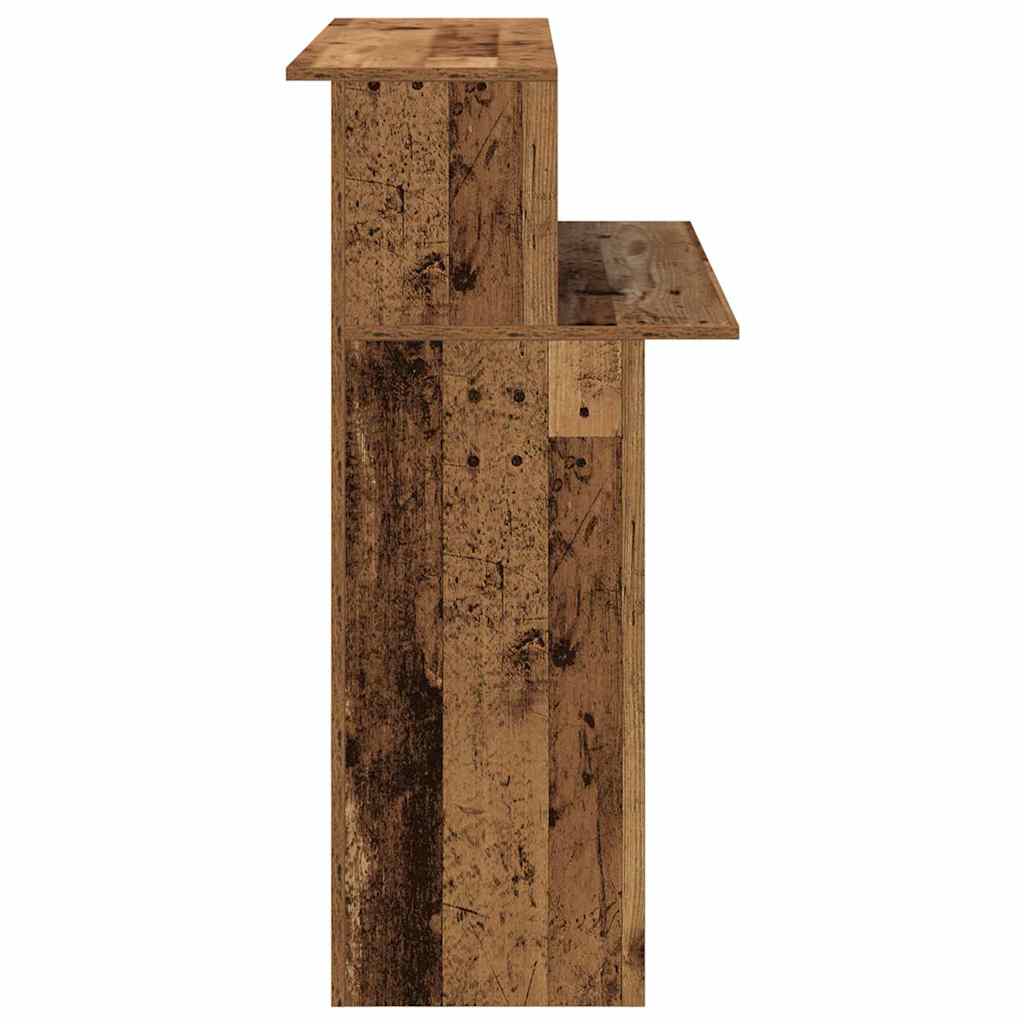 Reception Desk Old Wood 100x50x103.5 cm Engineered Wood
