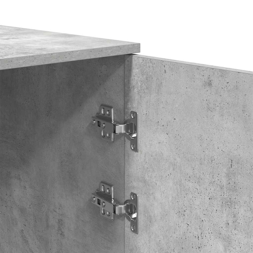 Storage Cabinet Concrete Grey 40x45x103.5 cm Engineered Wood