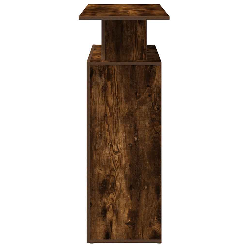 Reception Desk Smoked Oak 100x40x104 cm Engineered Wood
