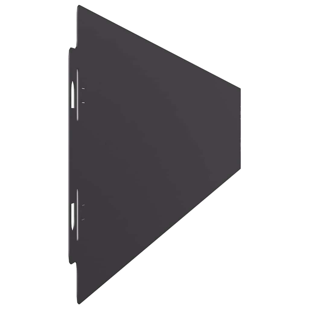 Lawn Edgings 10 pcs Black 10x103 cm Cold-rolled Steel