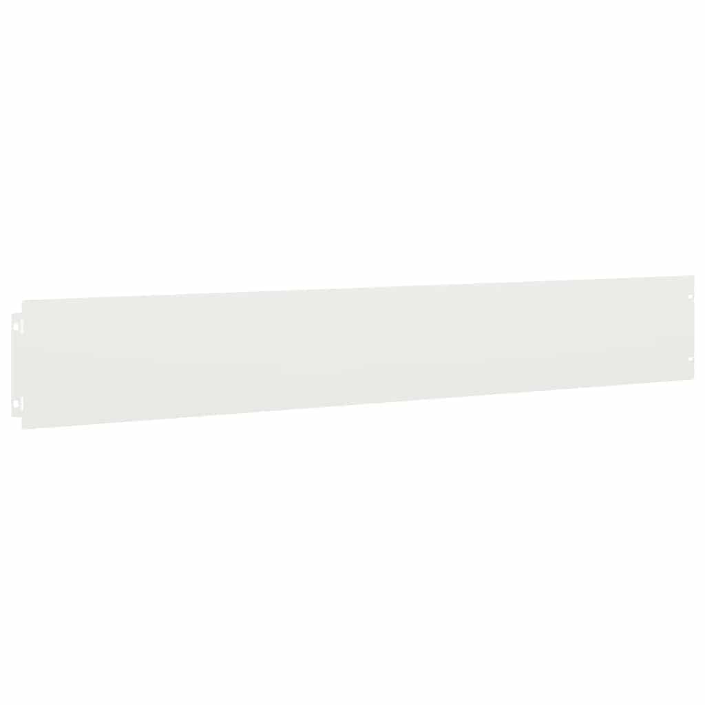 Lawn Edgings 10 pcs White 15x103 cm Cold-rolled Steel