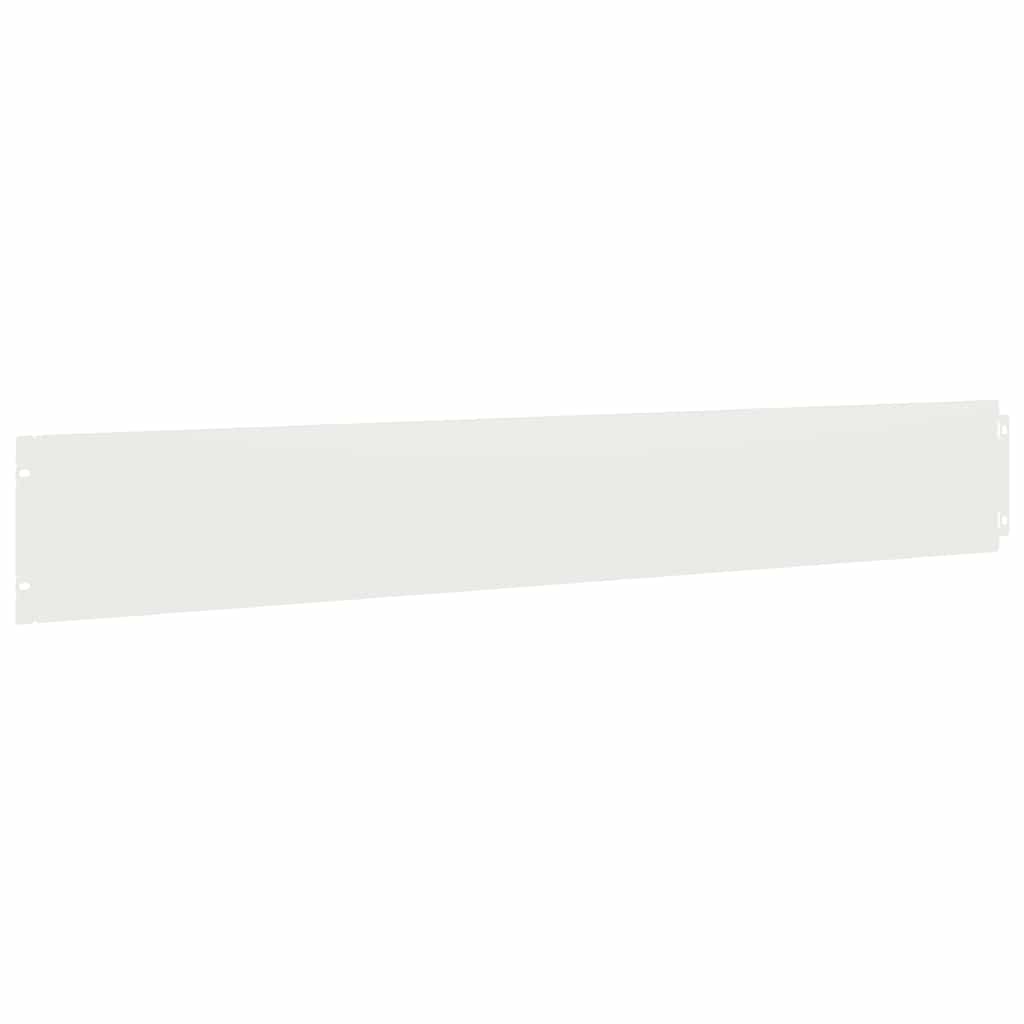 Lawn Edgings 10 pcs White 15x103 cm Cold-rolled Steel