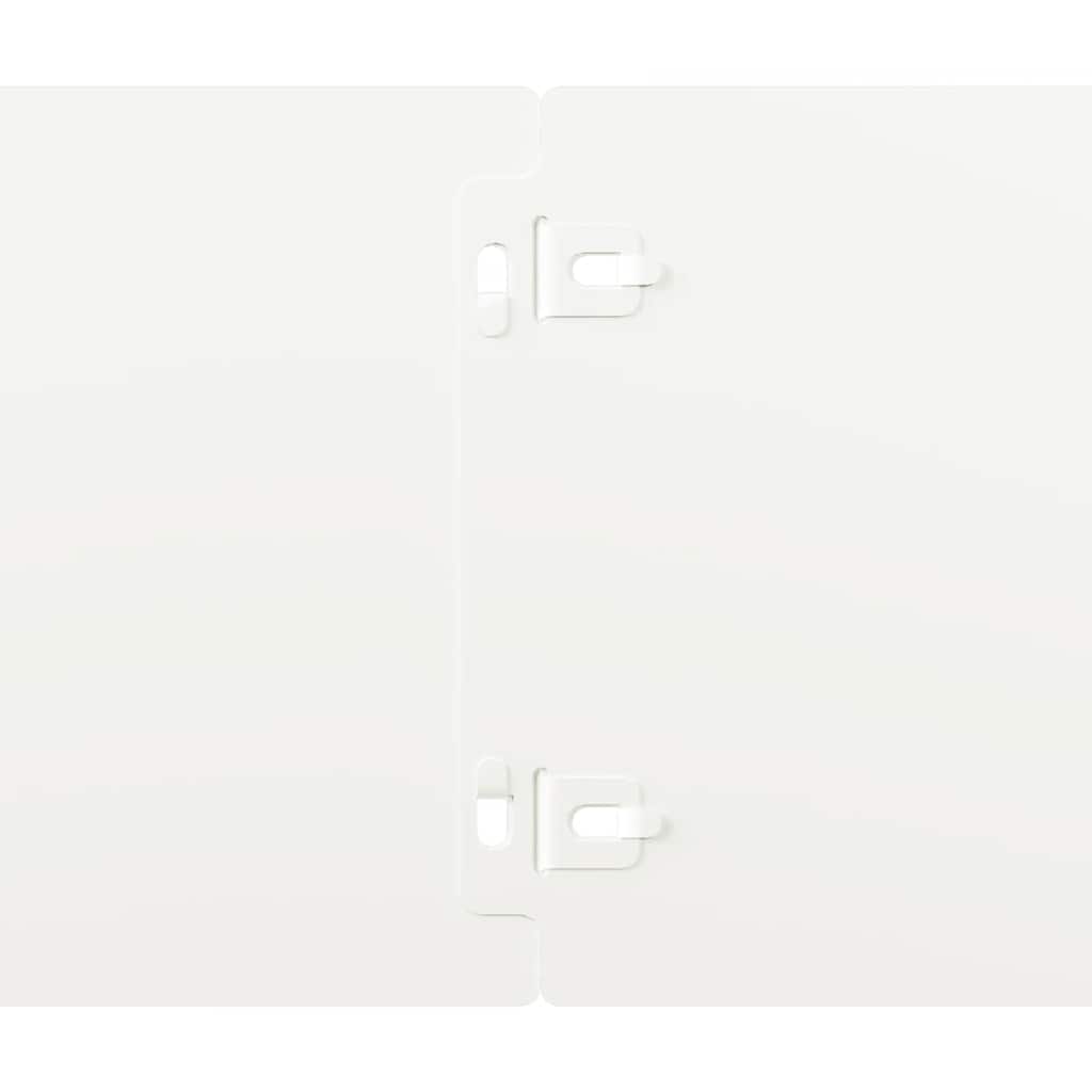 Lawn Edgings 10 pcs White 15x103 cm Cold-rolled Steel