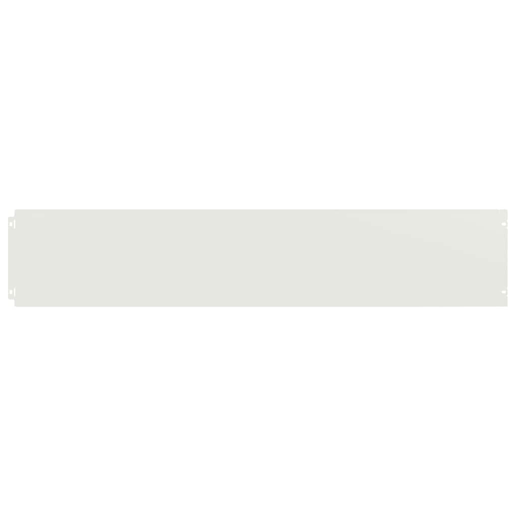 Lawn Edgings 30 pcs White 20x103 cm Cold-rolled Steel