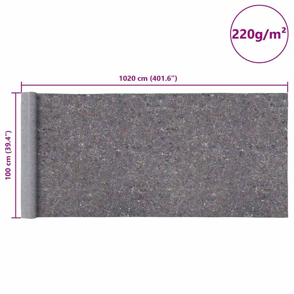 Non-slip Painter Fleeces 2 pcs 10 m 220 g/m² Grey