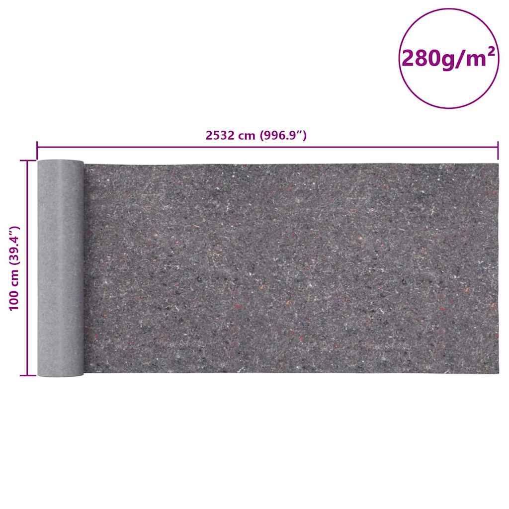 Non-slip Painter Fleeces 2 pcs 25 m 280 g/m² Grey