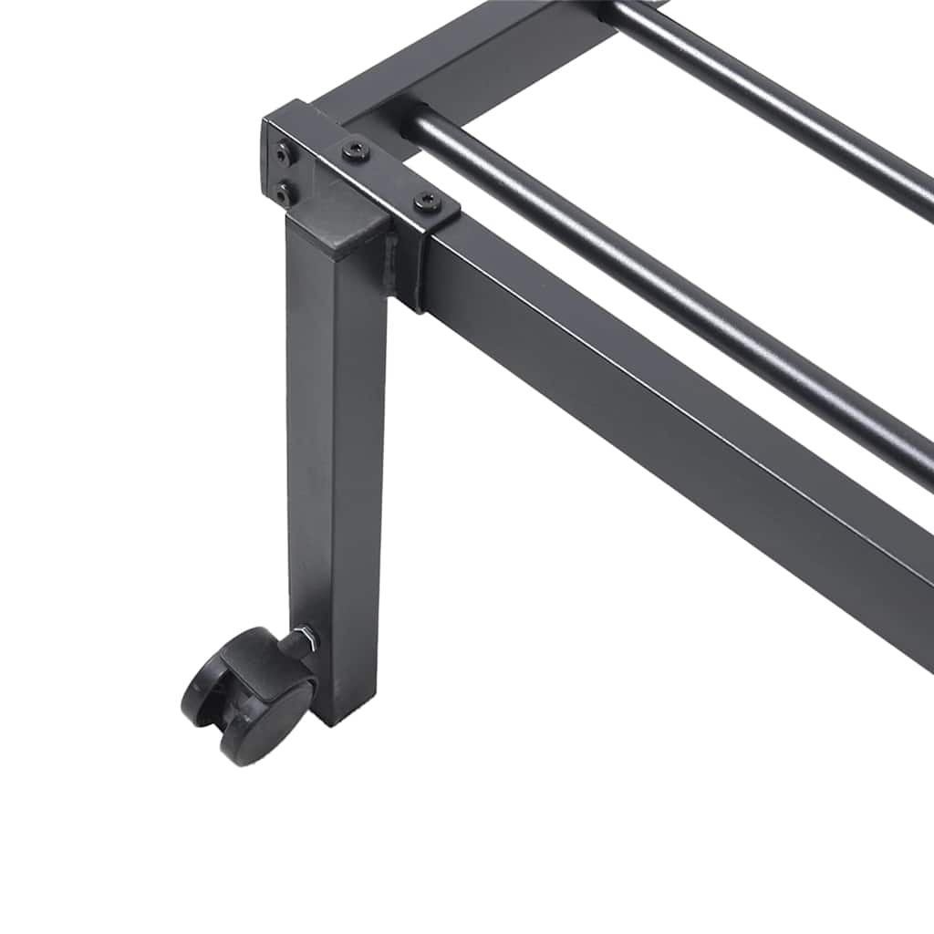 Bed Frame without Mattress Foldable Black 75x190 cm Steel