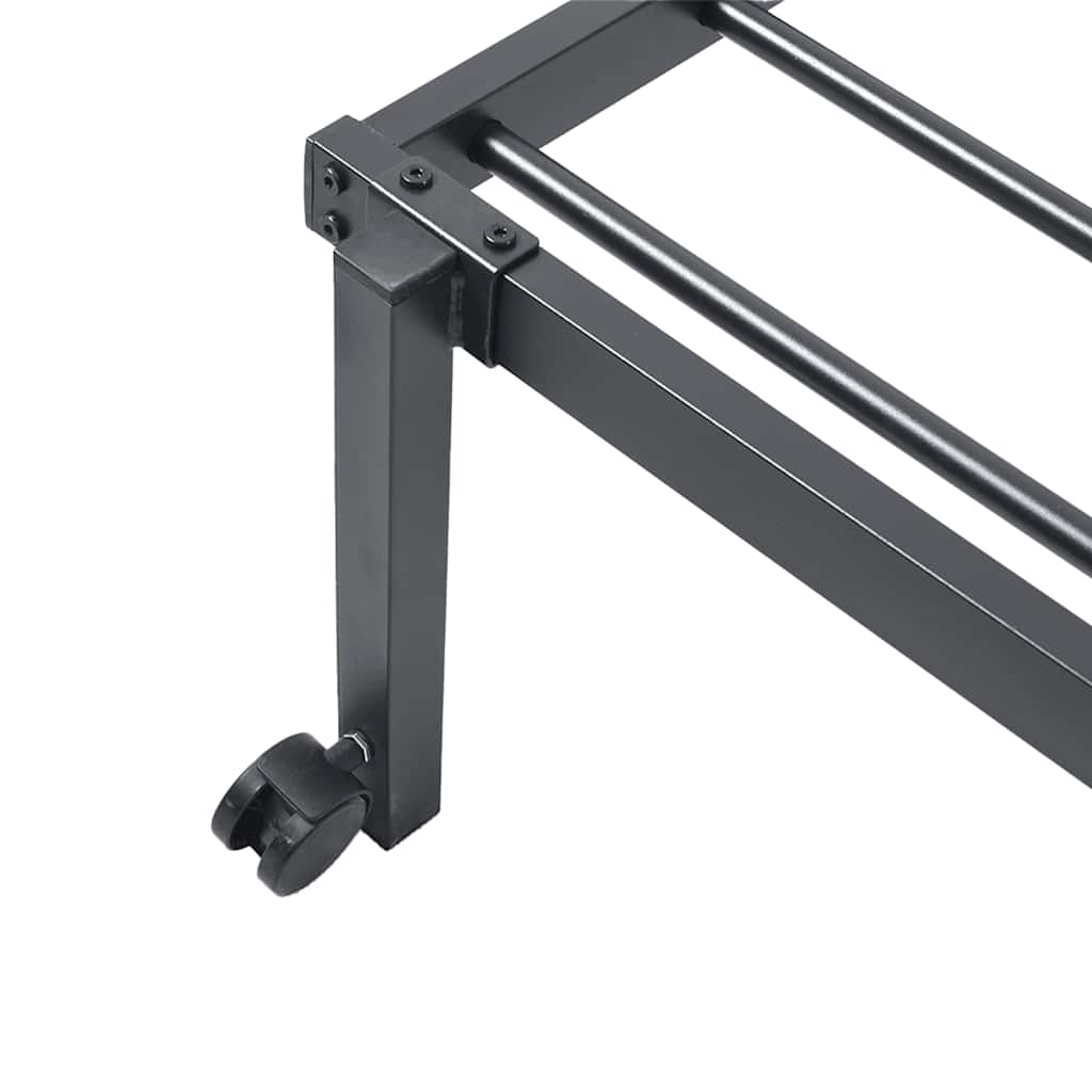 Bed Frame without Mattress Foldable Black 100x190 cm Steel