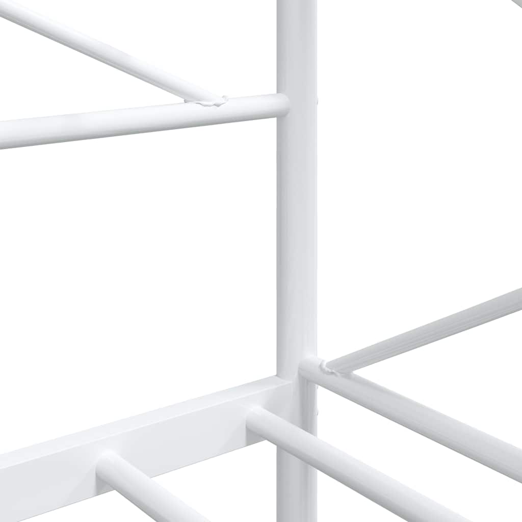 Day Bed without Mattress White 80x200 cm Steel