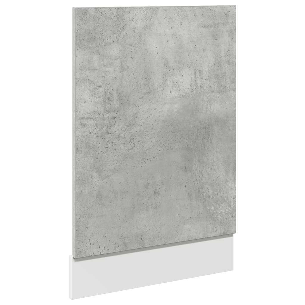 7 Piece Bathroom Furniture Set Lyon Concrete Grey Engineered Wood