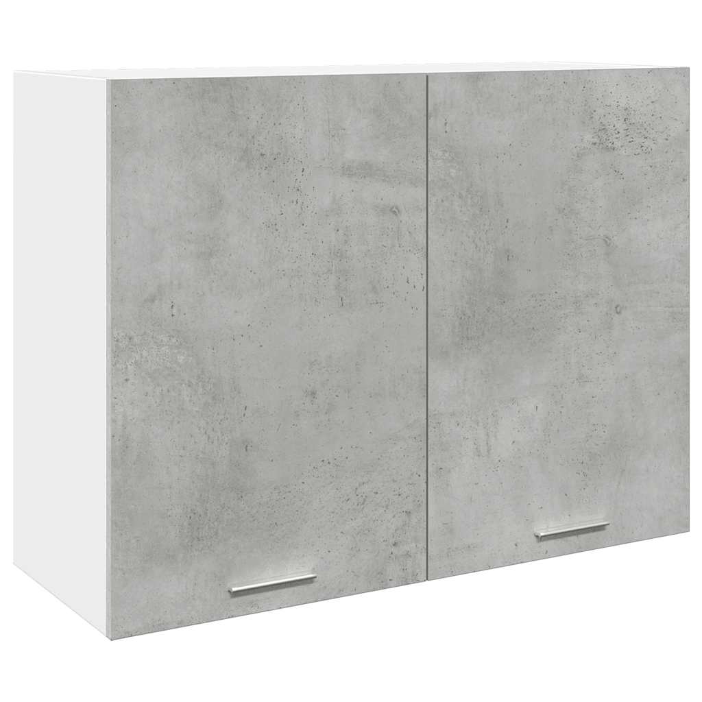 7 Piece Bathroom Furniture Set Lyon Concrete Grey Engineered Wood