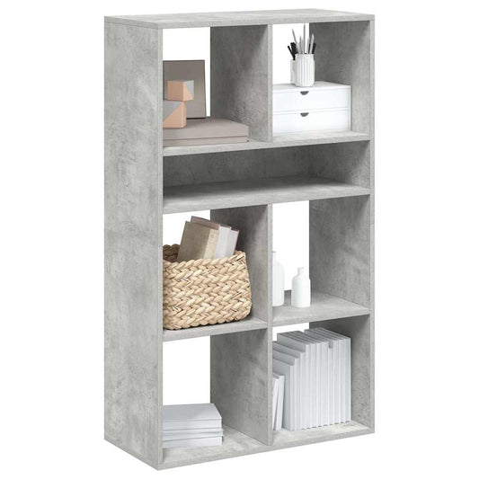 Book Cabinet Concrete Grey 66x31x112 cm Engineered Wood