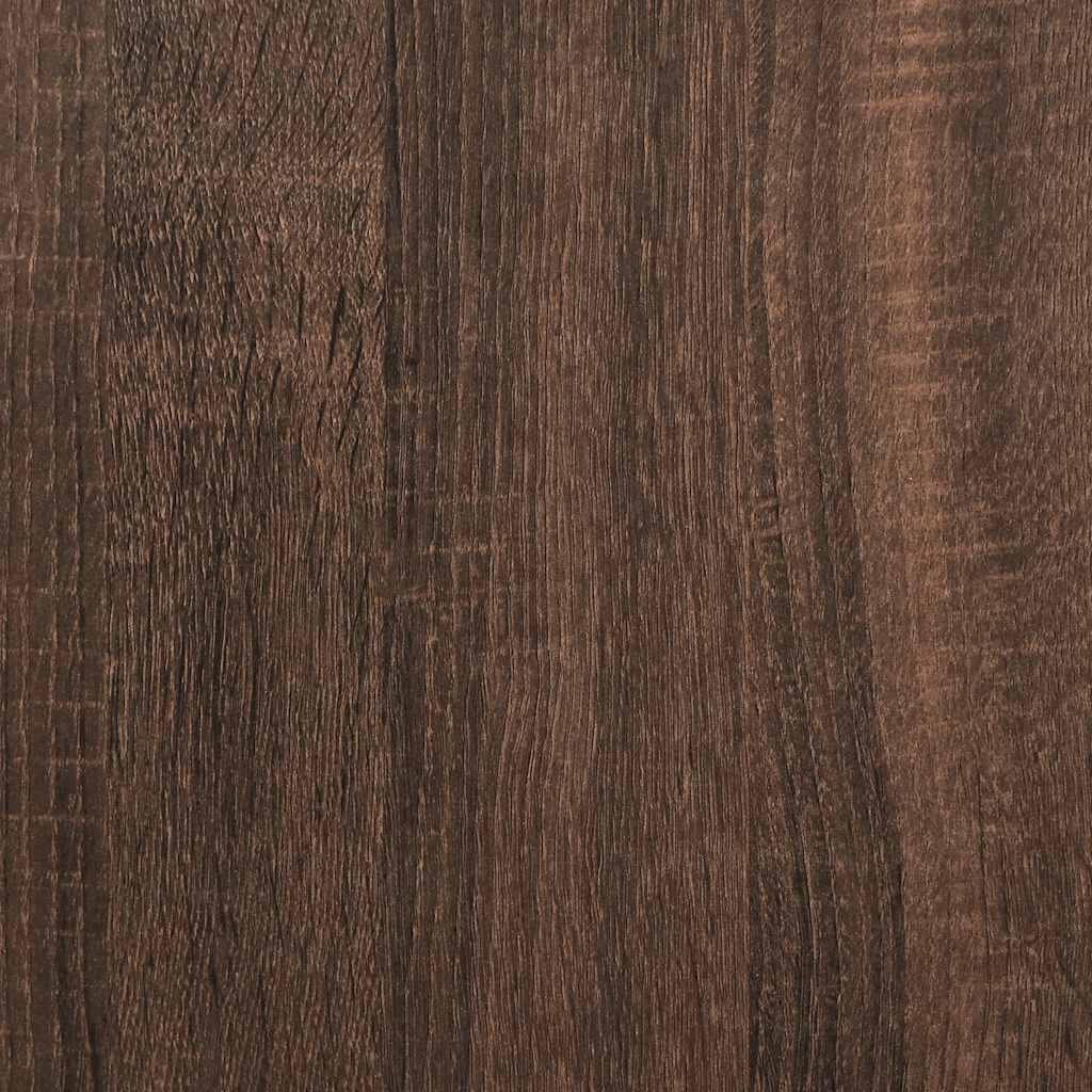 Desk Brown Oak 80x40x75 cm Engineered Wood