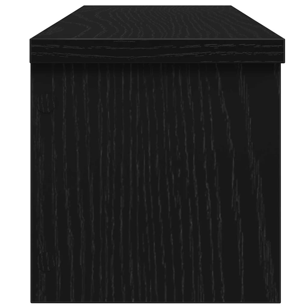 Kitchen Rack Stackable Black 50x15x16 cm Engineered Wood