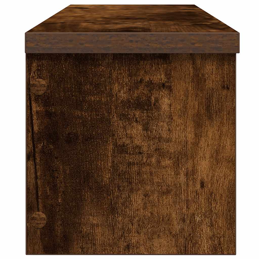 Kitchen Racks Stackable 2 pcs Smoked Oak 60x15x16 cm