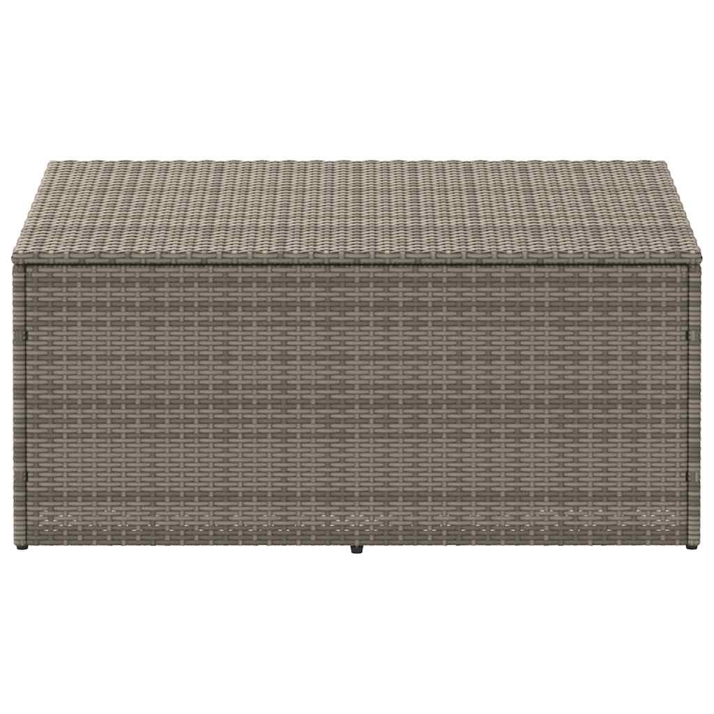 Garden Storage Box Grey 110x50x58 cm Poly Rattan