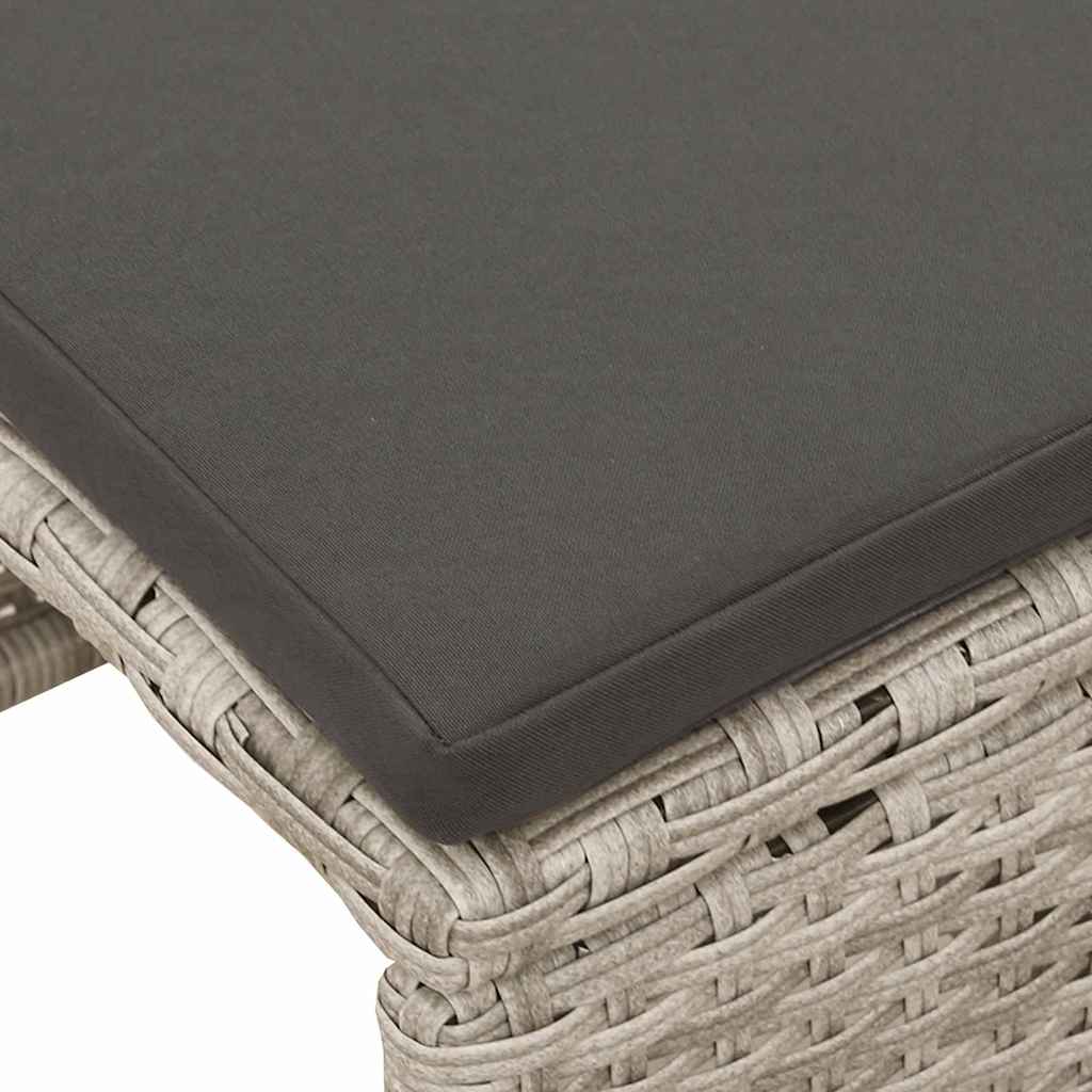 Garden Sofa Set 6 pcs Light grey and dark grey Poly Rattan