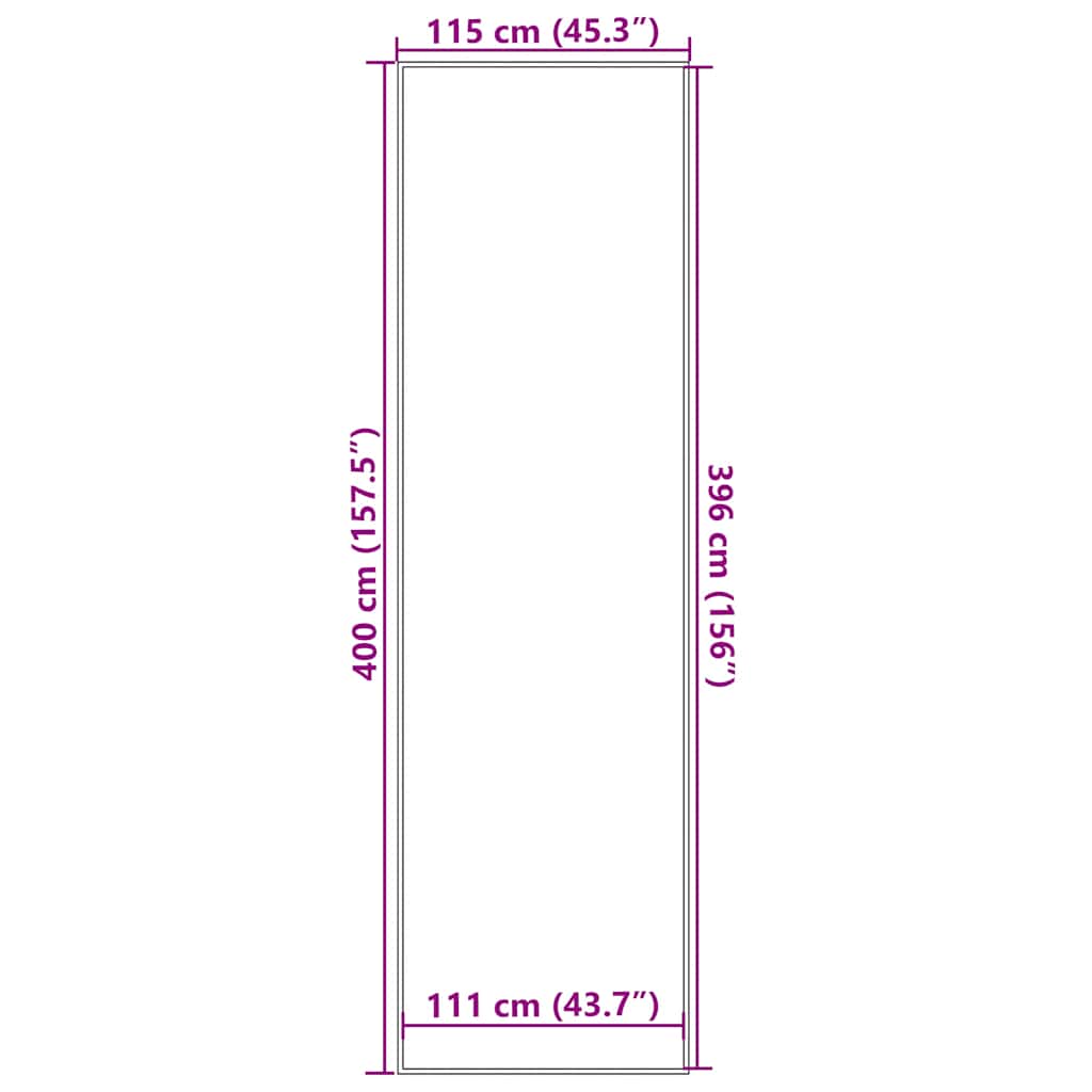 Doormat Anthracite 115x400 cm