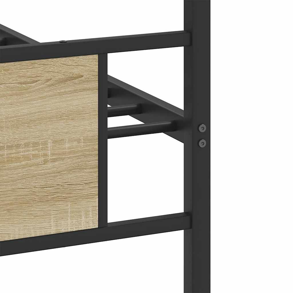 Bed Frame without Mattress Sonoma Oak 90x190 cm Single Engineered Wood