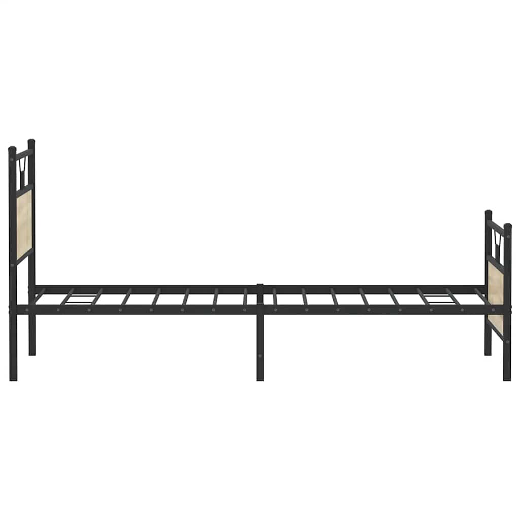 Bed Frame without Mattress Sonoma Oak 100x190 cm Engineered Wood