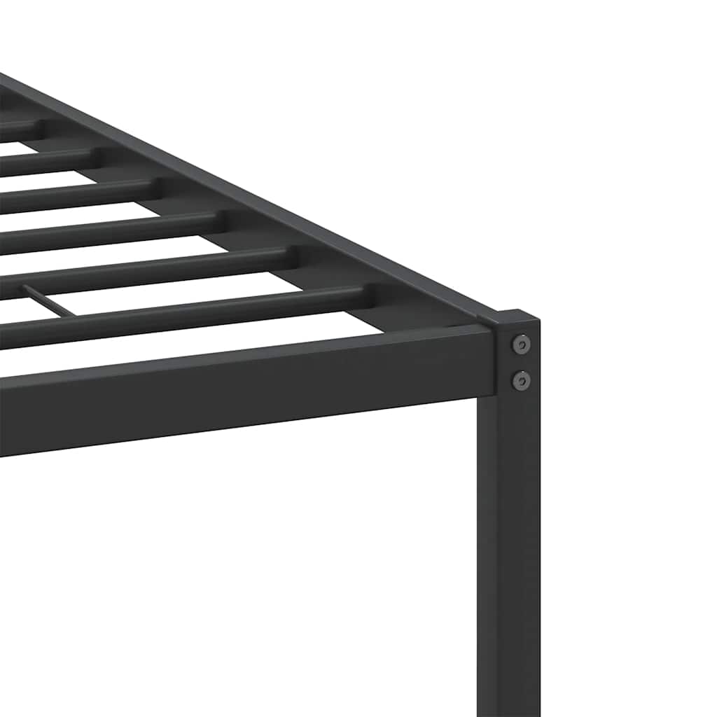 Bed Frame without Mattress Brown Oak 140x190 cm Engineered Wood