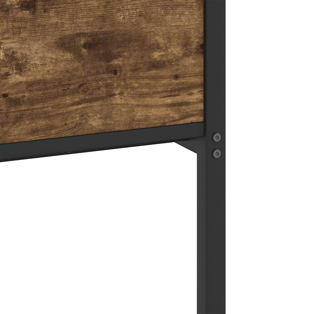 Bed Frame without Mattress Smoked Oak 80x200 cm Engineered Wood