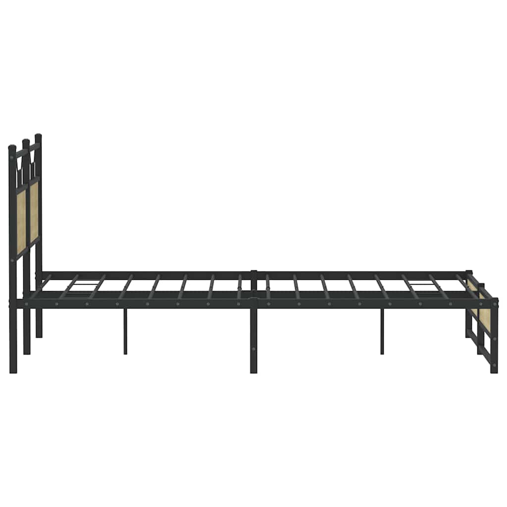 Bed Frame without Mattress Sonoma Oak 150x200 cm King Size Engineered Wood