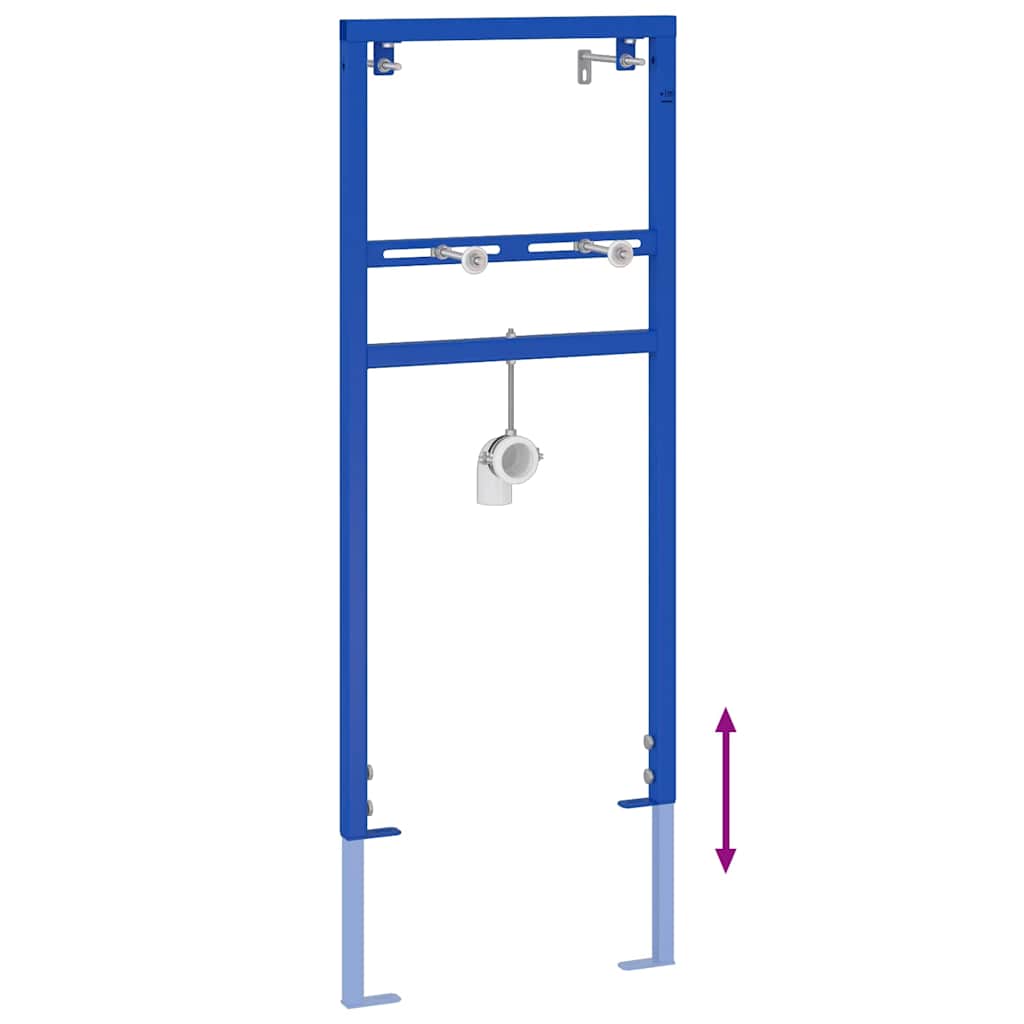 Bathroom Wall Support Manual Blue 50 x 17.5 x 136 cm Steel