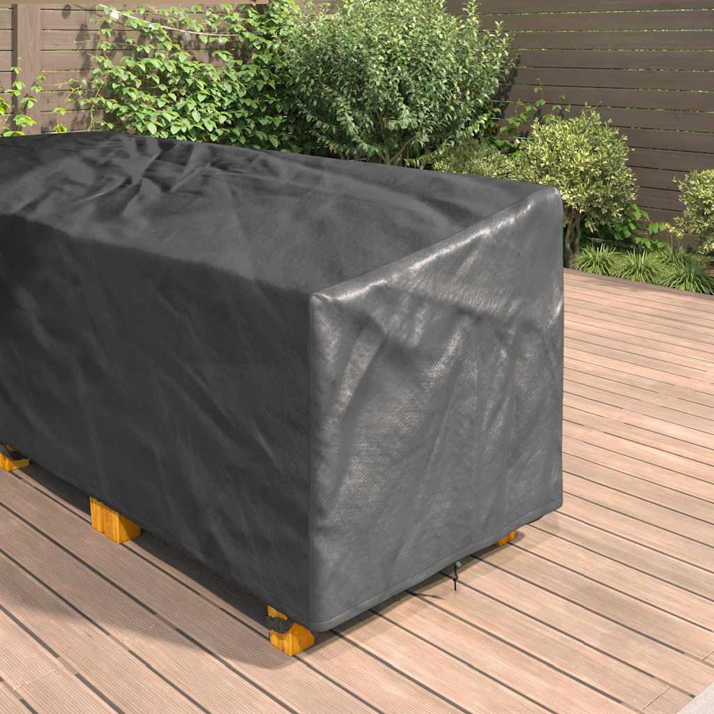 Outdoor Furniture Cover Black 286 x 222 x 80 cm 210D fabric