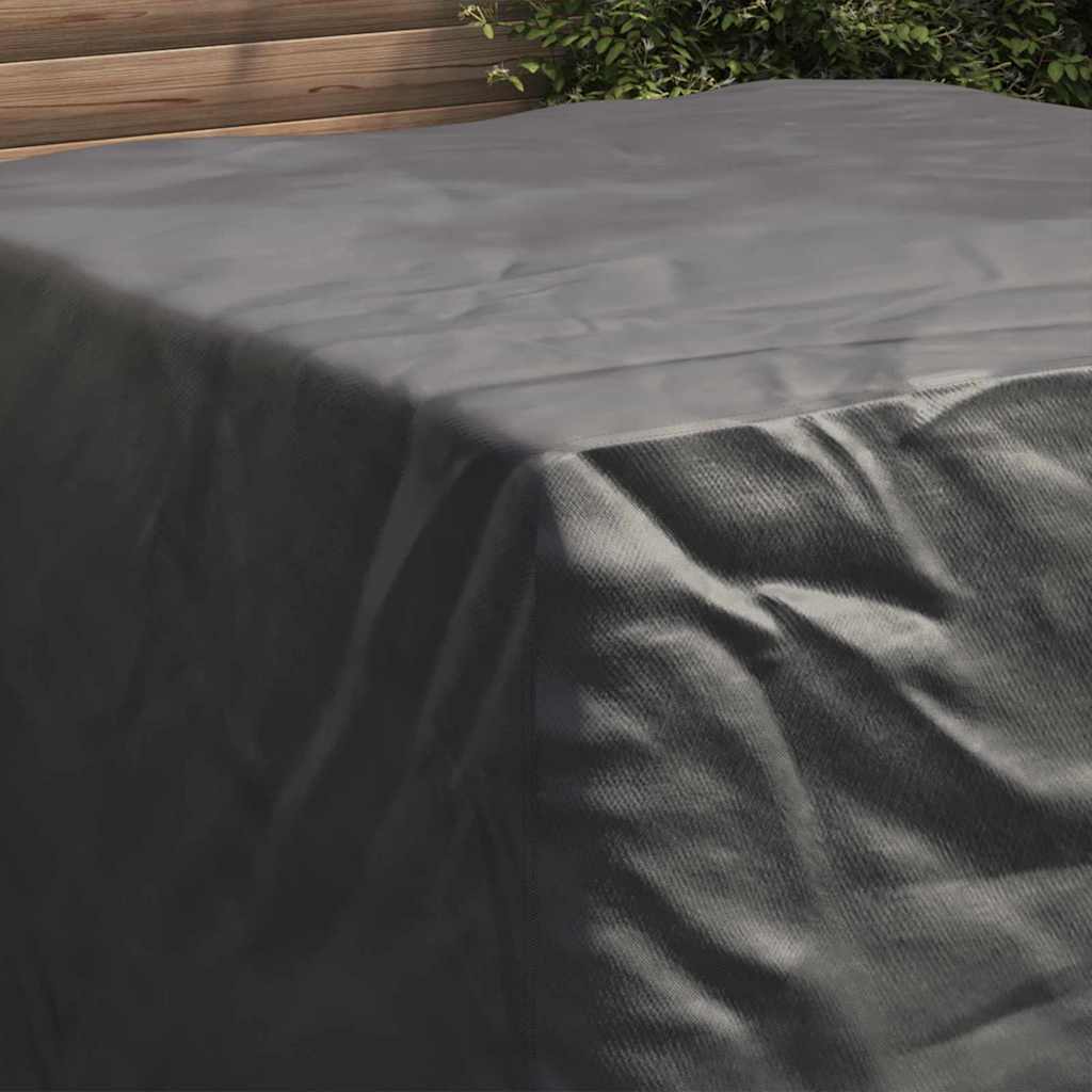 Outdoor Furniture Cover Black 125 x 125 x 74 cm 600D fabric