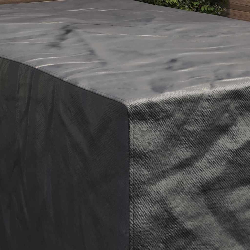 Outdoor Furniture Cover Black 143 x 225 x 90 cm 210D