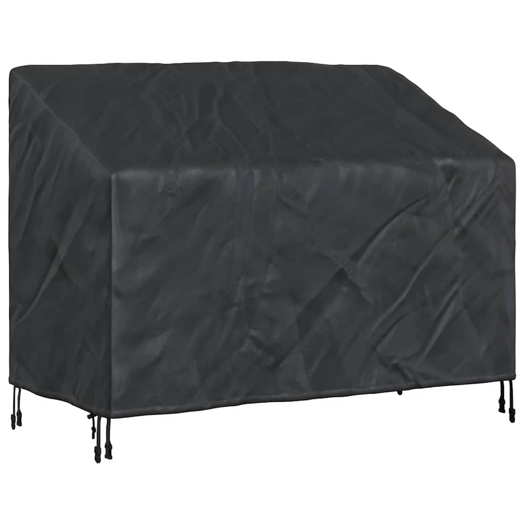 Garden Bench Cover Black 134 x 70 x 65 / 94 cm 600D fabric