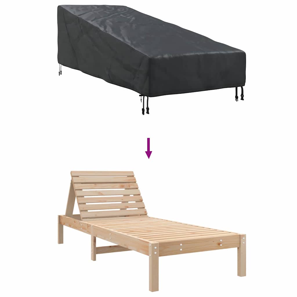 Outdoor Furniture Cover 195 x 76 x 82 cm 210D oxford fabric
