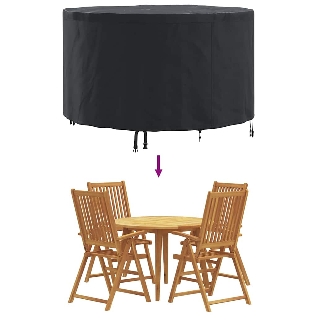 Outdoor Furniture Cover Black 128 x 128 x 71 cm 420D fabric