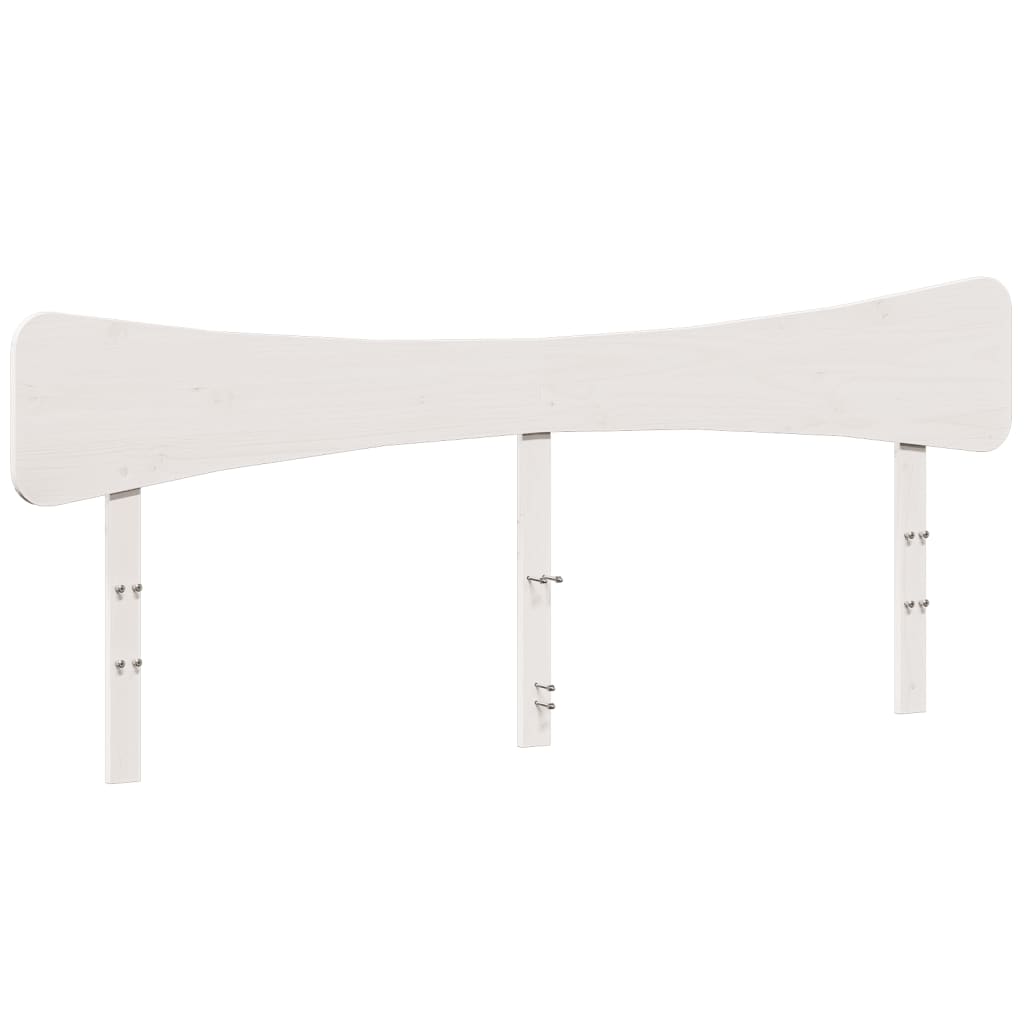 Bed Frame without Mattress White 160x200 cm Solid Wood Pine