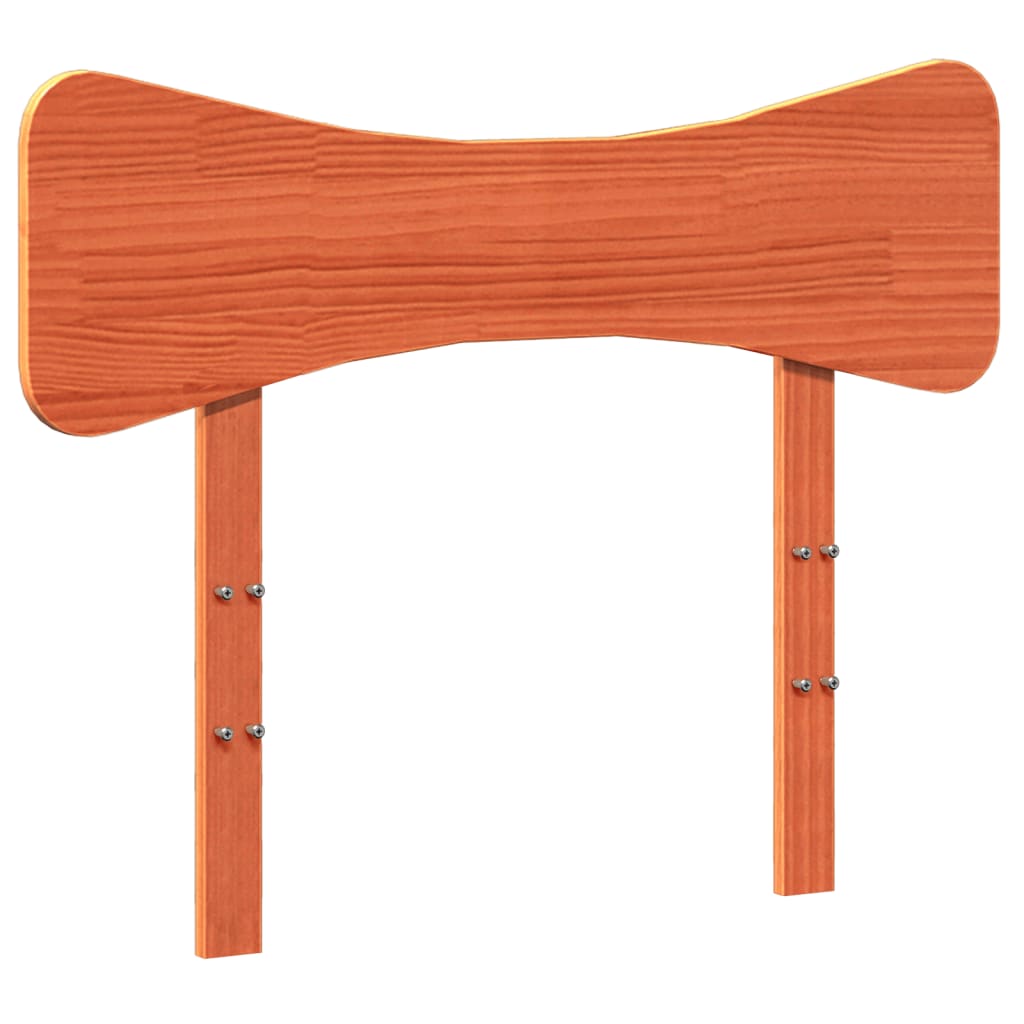 Bed Frame without Mattress Wax Brown 100x200 cm Solid Wood Pine