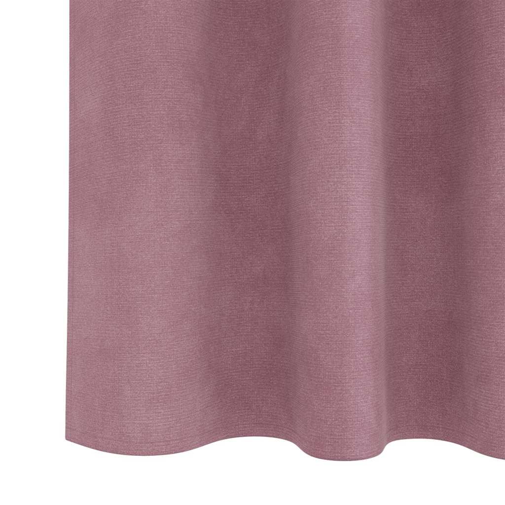 Curtains with Curtains 2 pcs Dark Pink 140 x 260 cm Velvet