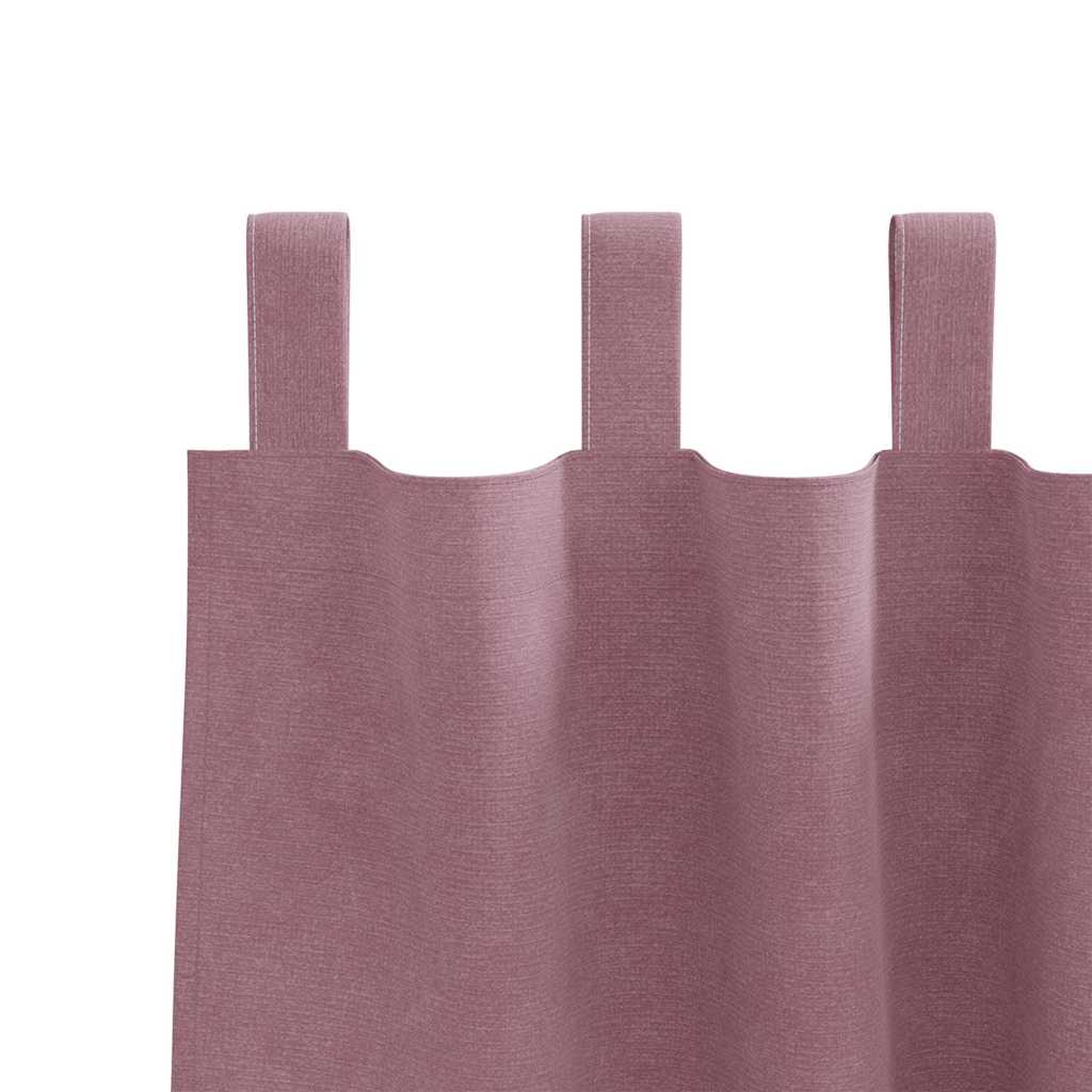 Curtains with Curtains 2 pcs Dark pink 140 x 225 cm Velvet
