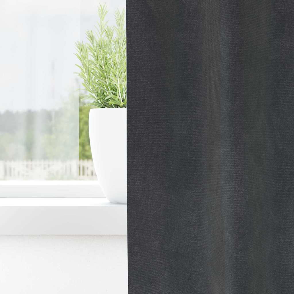 Curtains with Curtains 2 pcs Light Grey 140 x 260 cm Velvet