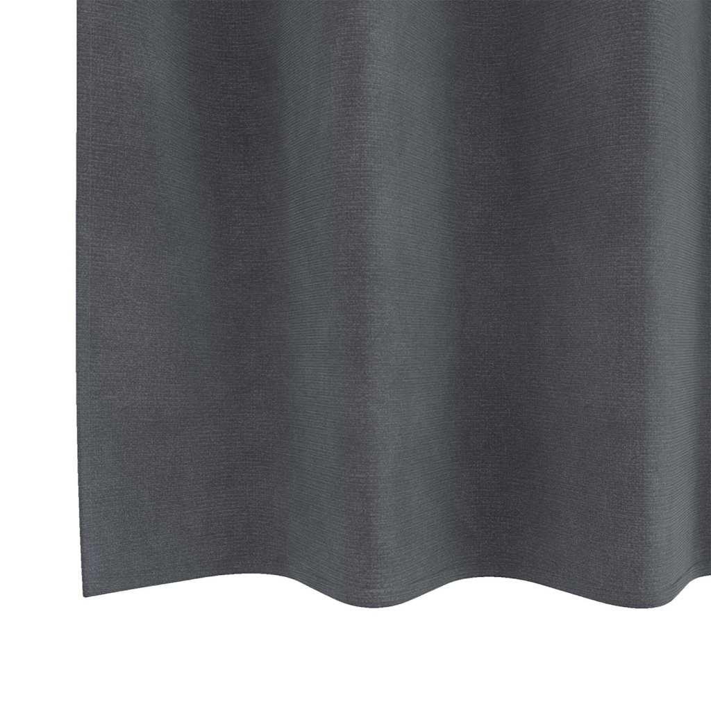 Curtains with Curtains 2 pcs Light grey 140 x 245 cm Velvet