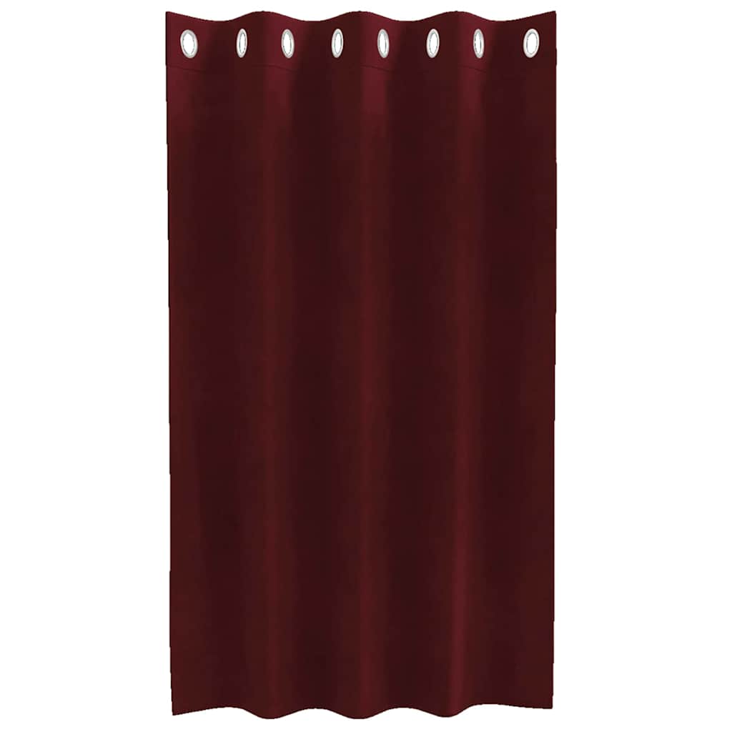Curtains with Curtains 2 pcs Wine red 140 x 140 cm Velvet