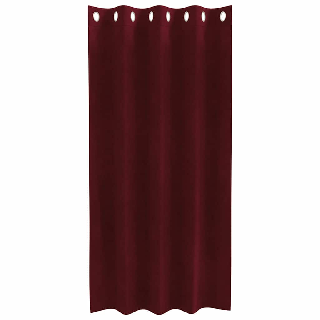 Curtains with Curtains 2 pcs Wine red 140 x 175 cm Velvet