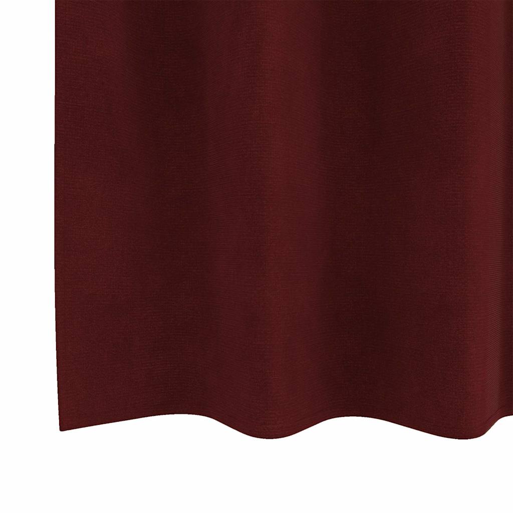 Curtains with Curtains 2 pcs Wine red 140 x 260 cm Velvet