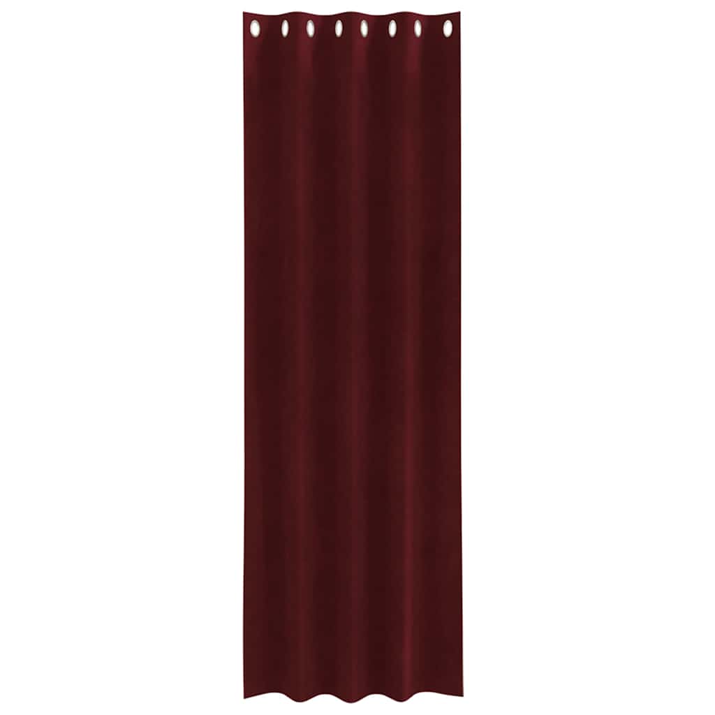 Curtains with Curtains 2 pcs Wine red 140 x 260 cm Velvet