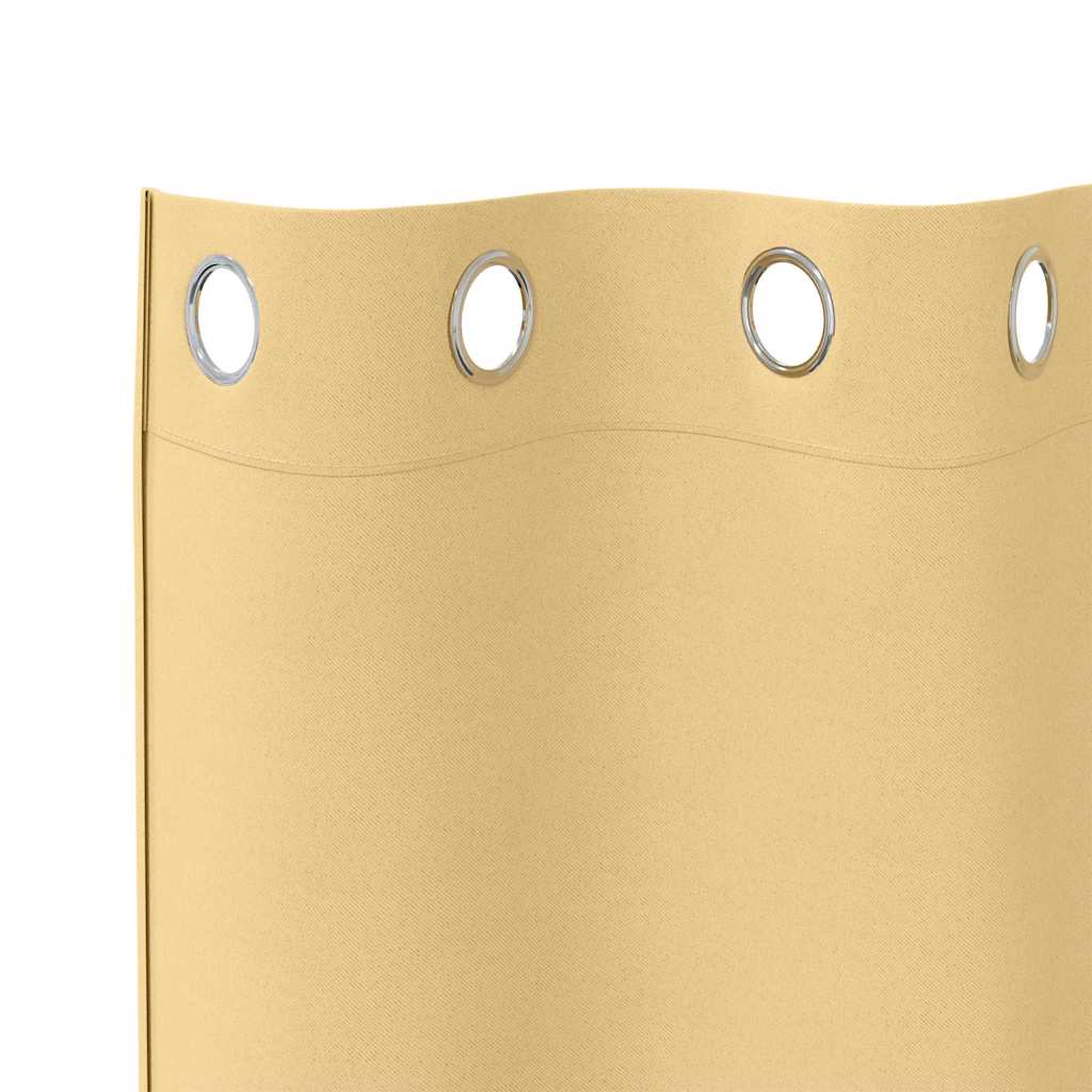Blackout Curtains with Curtains Beige Polyester
