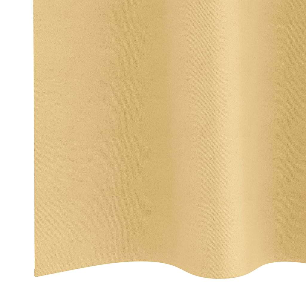 Blackout Curtains with Curtains Beige Polyester